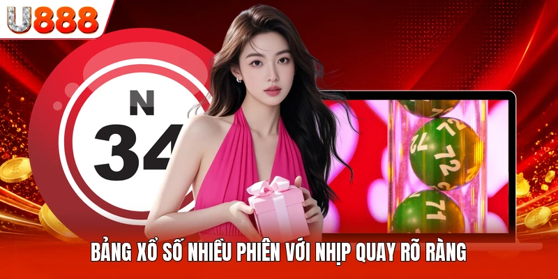 Bảng xổ số nhiều phiên với nhịp quay rõ ràng